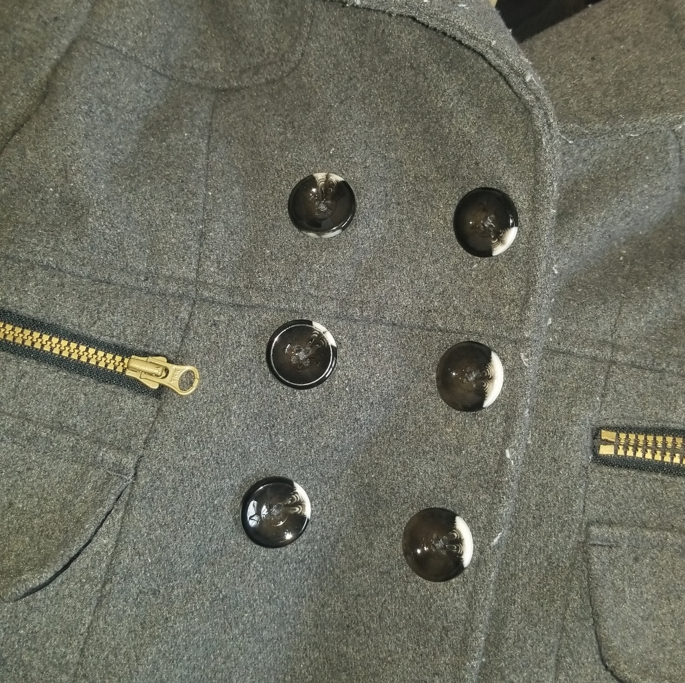 2T OshKosh B'Gosh Gray Peacoat - Picture 2 of 5